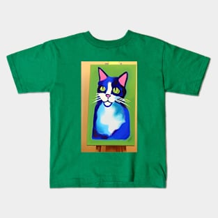 Cat portrait Kids T-Shirt